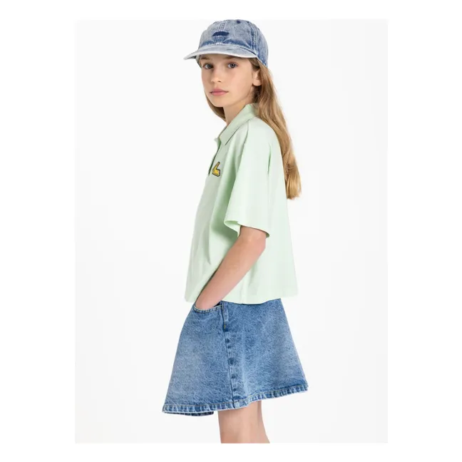 Polo Bristol Coton Bio | Vert amande