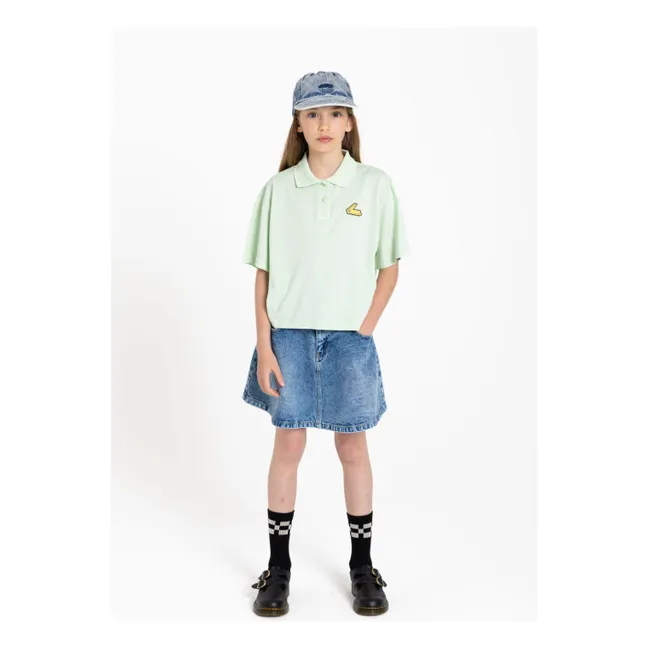 Polo Bristol Coton Bio | Vert amande