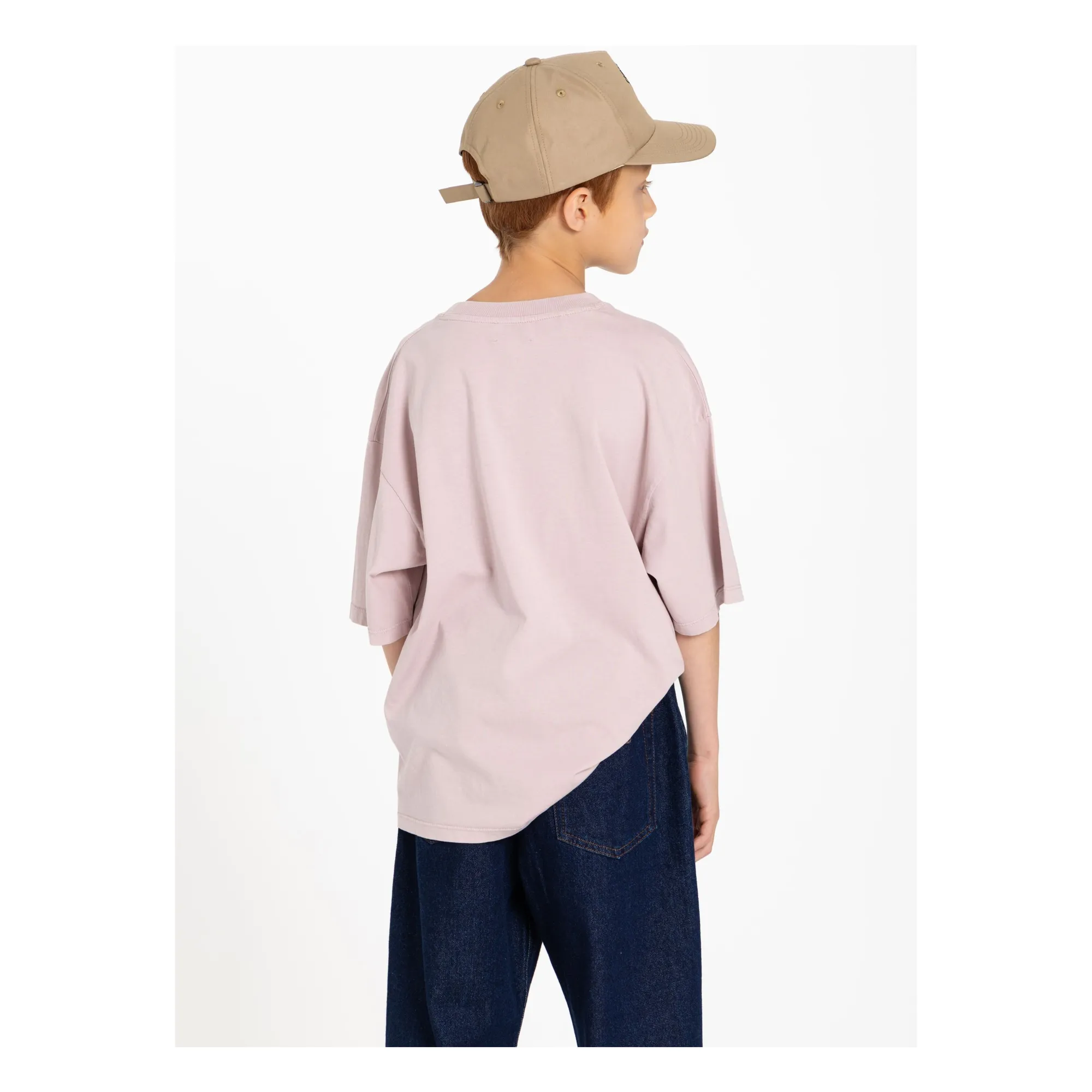 T-shirt Taylor Coton Bio | Vieux Rose- Image produit n°6