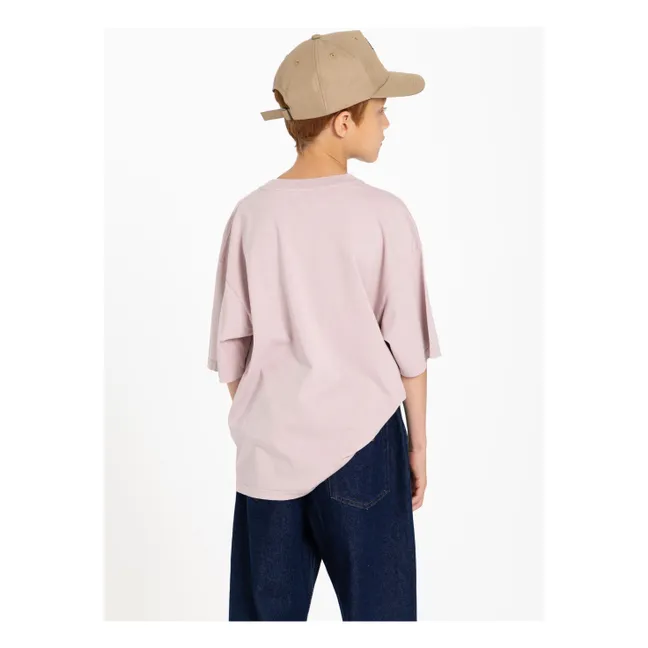 Camiseta Taylor de algodón orgánico | Rosa Viejo