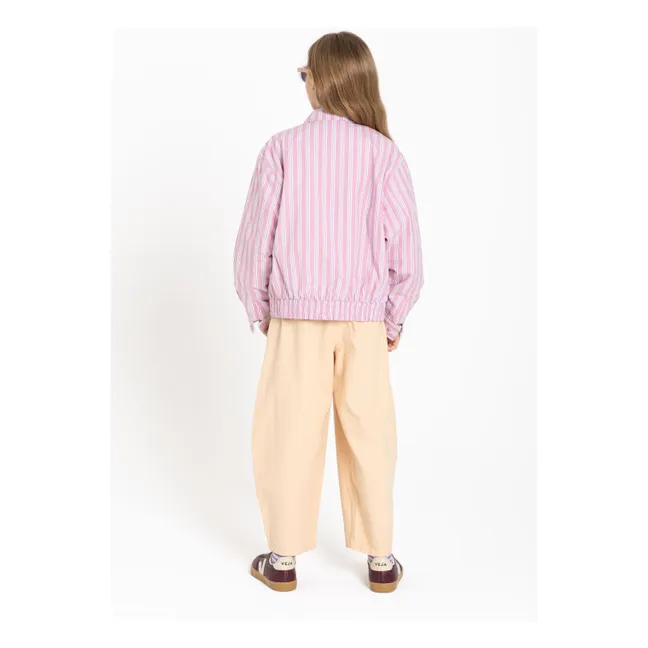 Veste Noah Rayée | Vieux Rose
