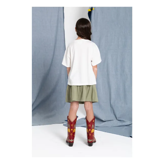 Kaya Fleurie skirt | Almond green