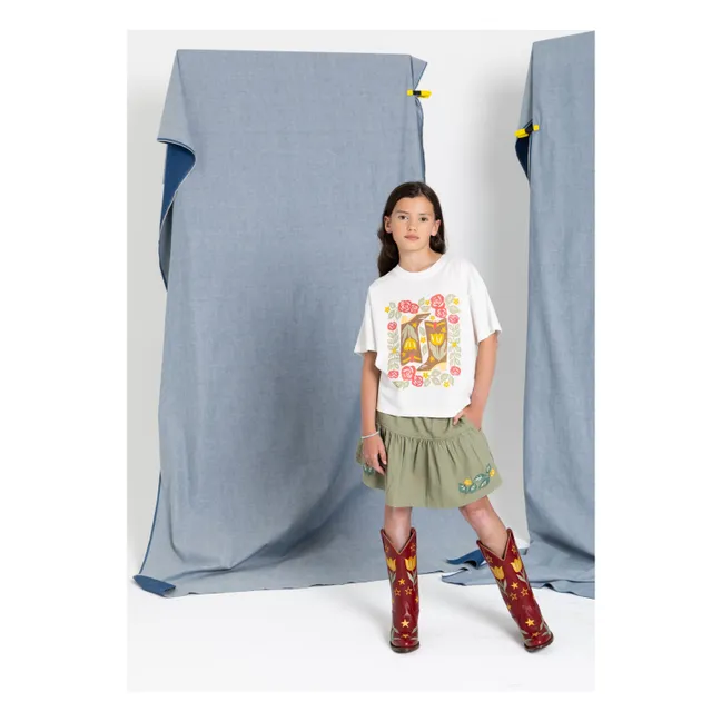 Kaya Fleurie skirt | Almond green