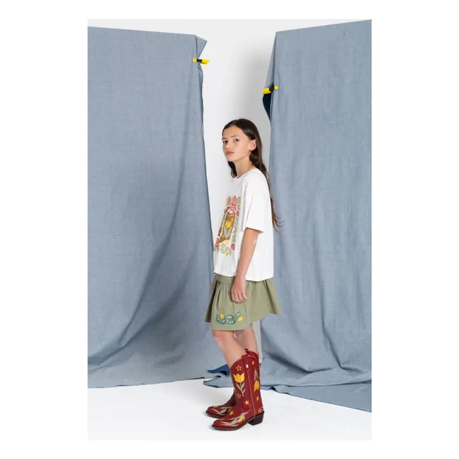 Kaya Fleurie skirt | Almond green