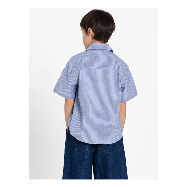 Striped Paco shirt | Ice Blue