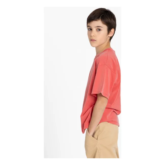 T-shirt Nils Coton Bio | Rouge foncé