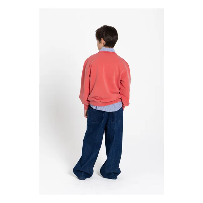 Arlo organic cotton sweatshirt | Dark red