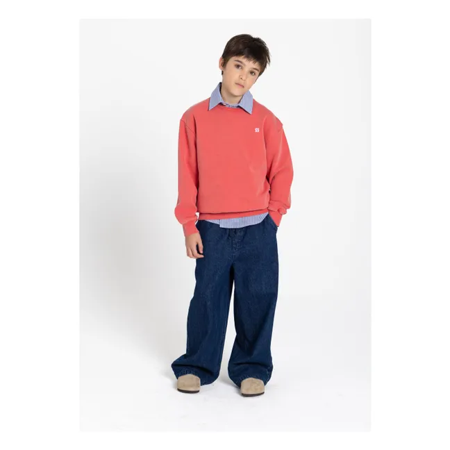 Arlo organic cotton sweatshirt | Dark red