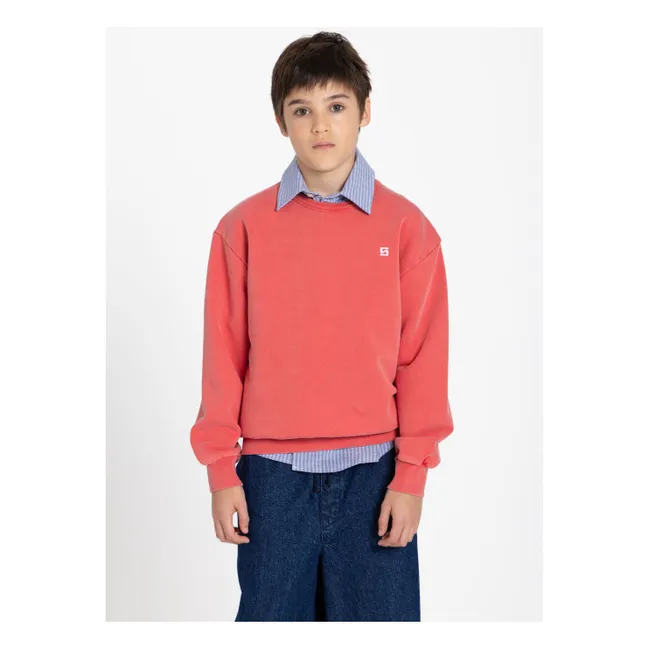 Arlo organic cotton sweatshirt | Dark red