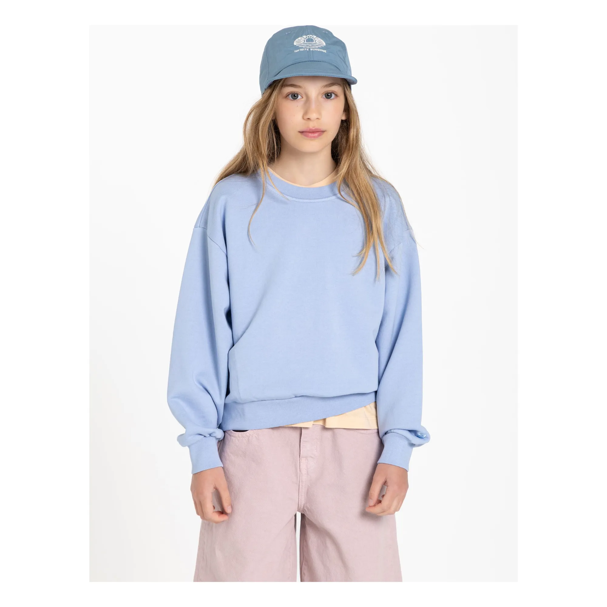 Sweat Maia Coton Bio | Bleu pâle- Image produit n°1