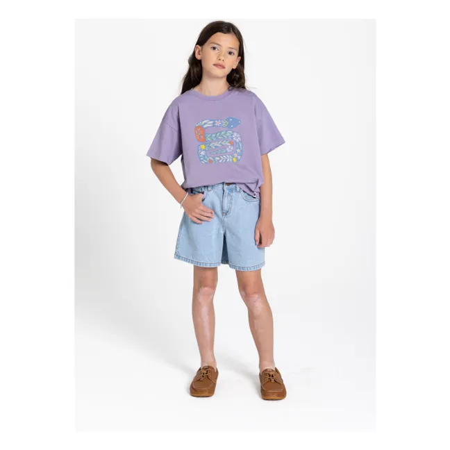 T-shirt Luna Serpent Coton Bio | Lavande