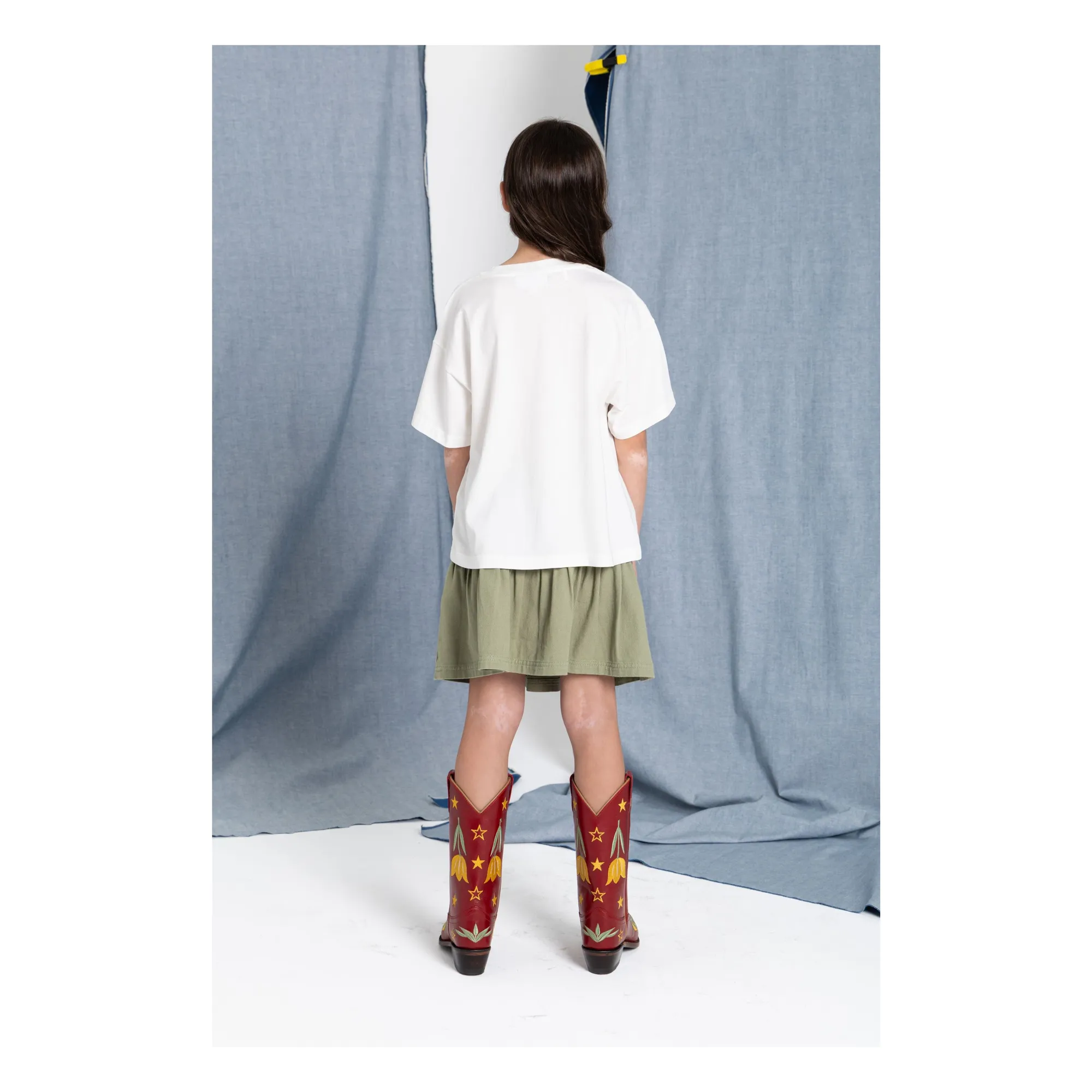 T-shirt Luna Bottes Coton Bio | Blanc- Image produit n°6