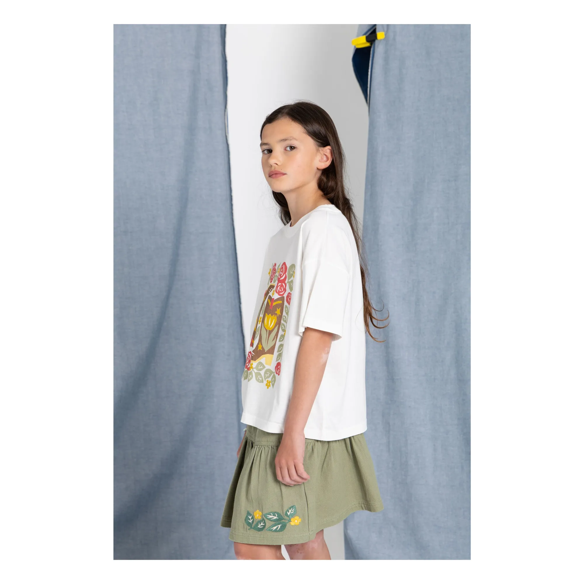 T-shirt Luna Bottes Coton Bio | Blanc- Image produit n°2