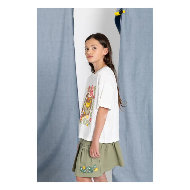 Camiseta de algodón ecológico Luna Boots | Blanco