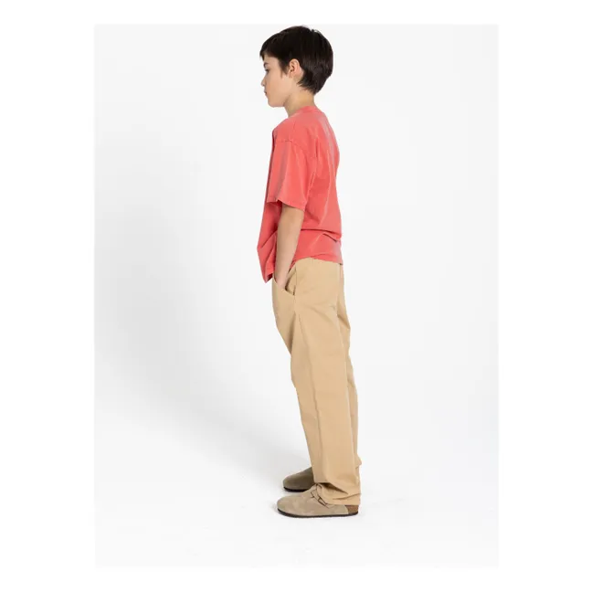 T-shirt Nils Coton Bio | Rouge foncé