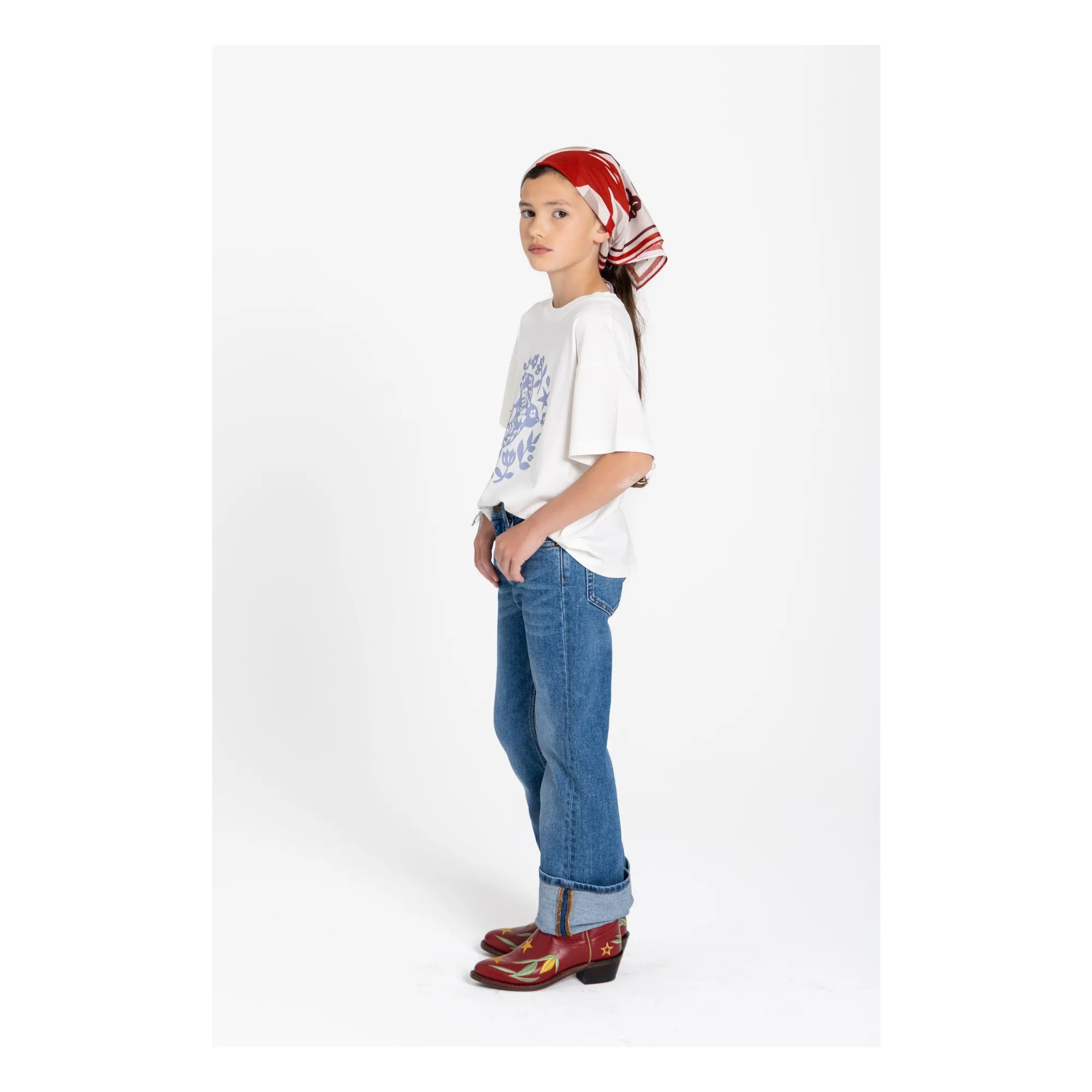 T-shirt Luna Oiseau Coton Bio | Blanc- Image produit n°9