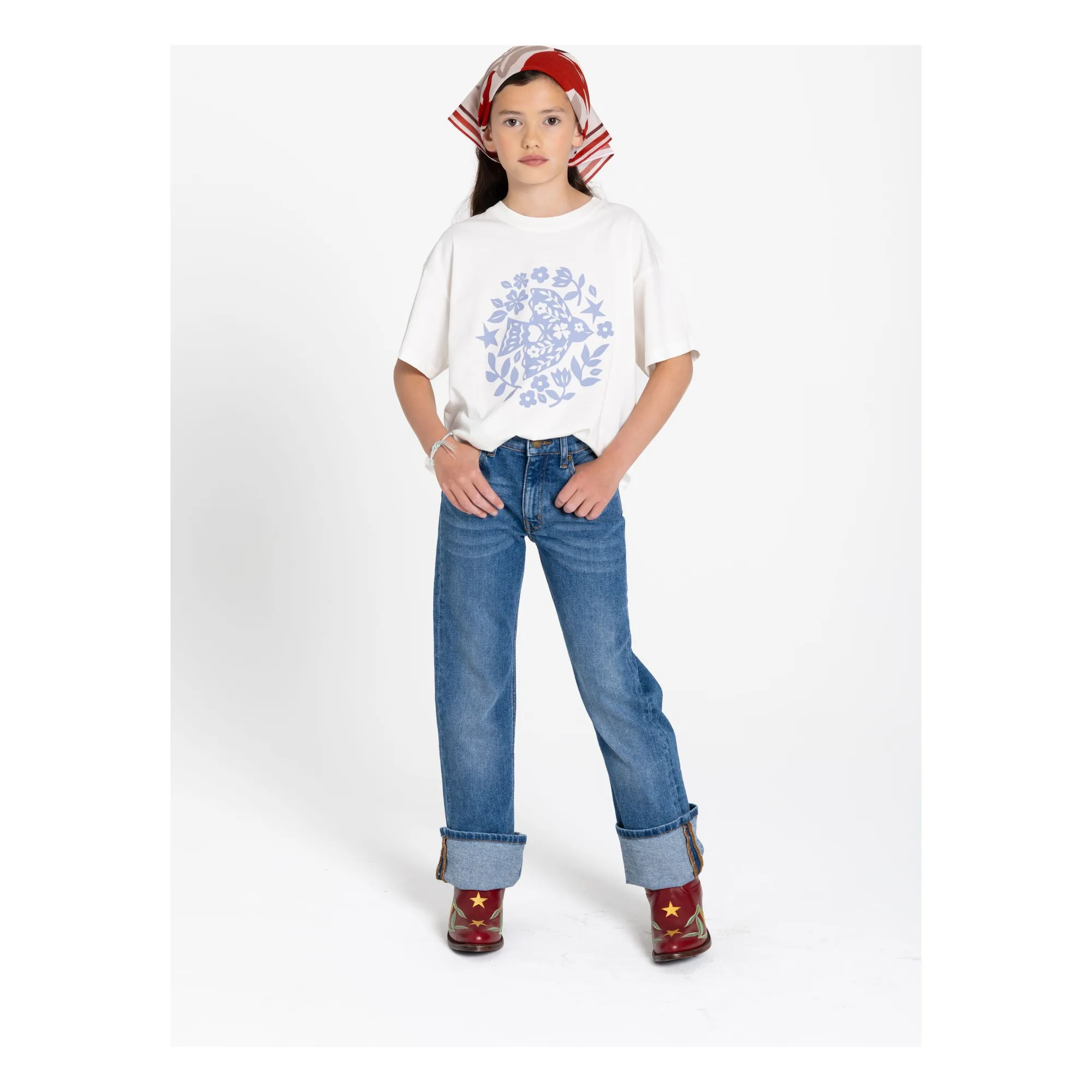 T-shirt Luna Oiseau Coton Bio | Blanc- Image produit n°8