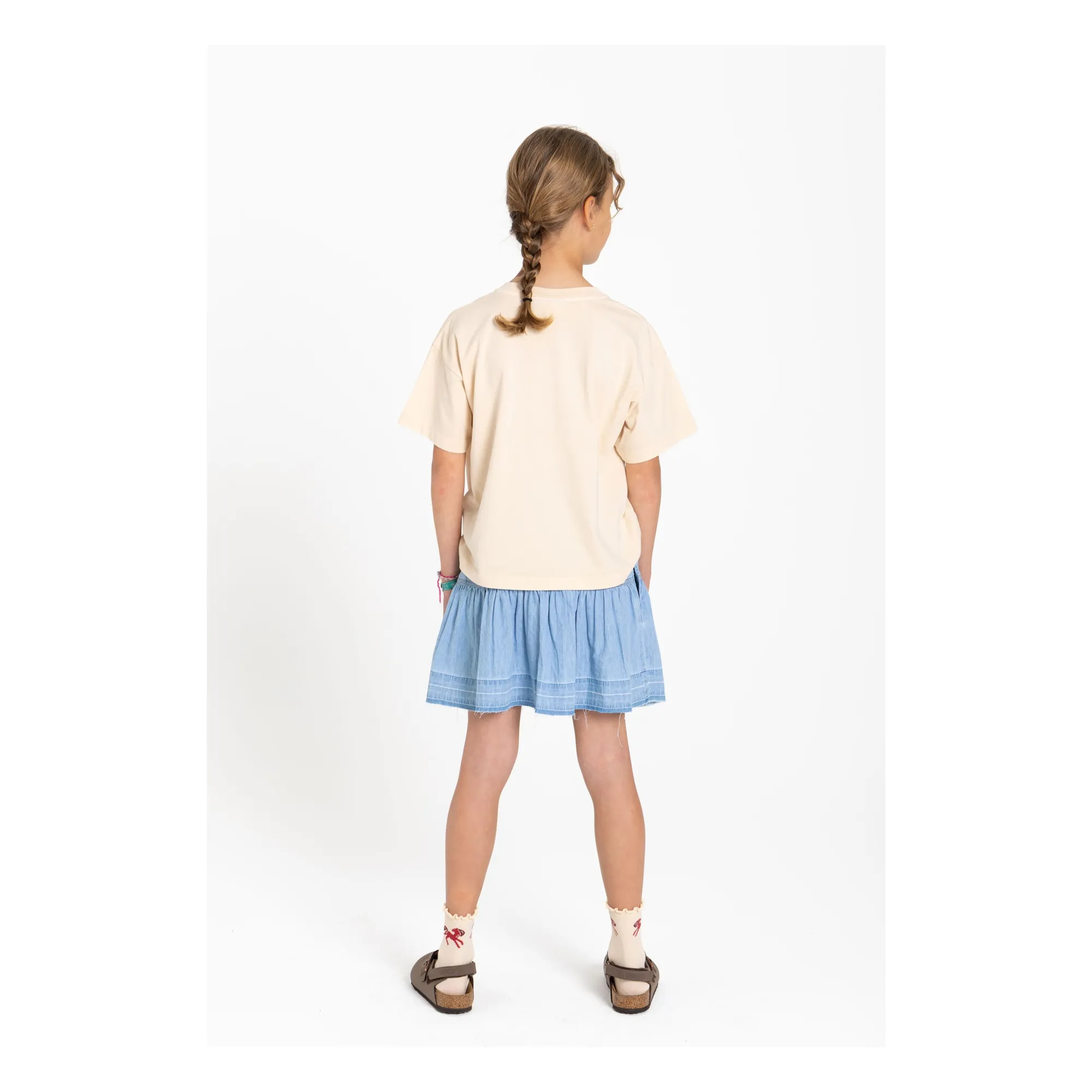 T-shirt Luna Cheval Coton Bio | Crème- Image produit n°8