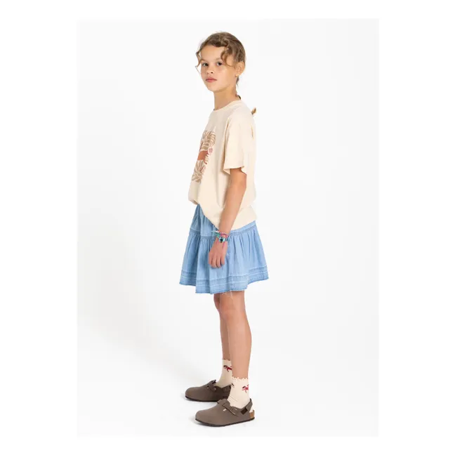 Luna Cheval organic cotton T-shirt | Cream
