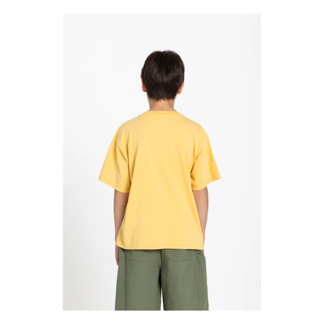 T-shirt Finn Coton Bio | Jaune moutarde