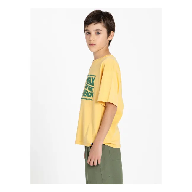 Finn organic cotton T-shirt | Mustard