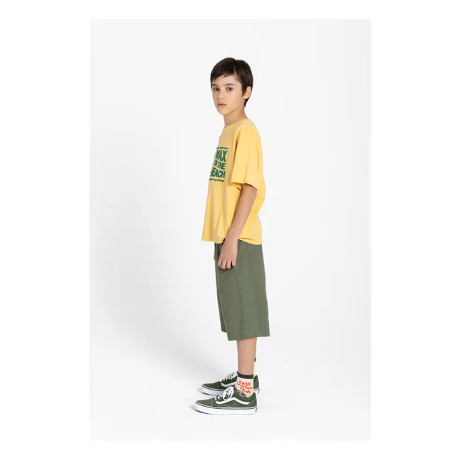 Camiseta Finn de algodón ecológico | Amarillo Mostaza