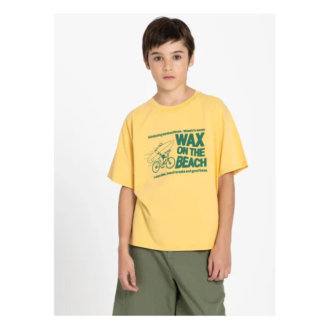 Finn organic cotton T-shirt | Mustard