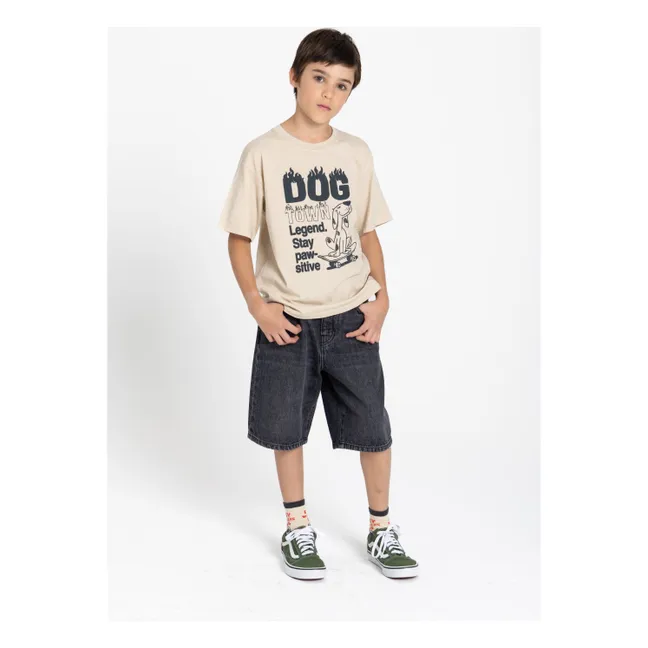 Camiseta Finn de algodón ecológico | Beige