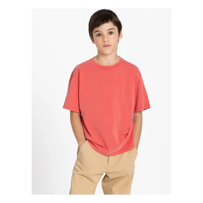 Camiseta Nils Algodón orgánico | Rojo Oscuro