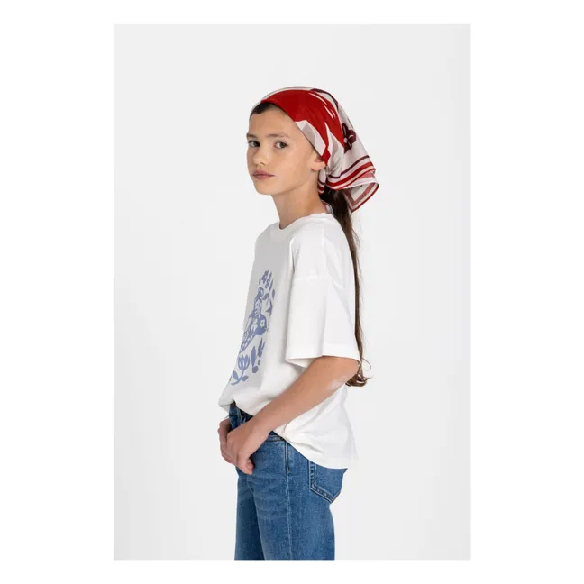 T-shirt Luna Oiseau Coton Bio | Blanc