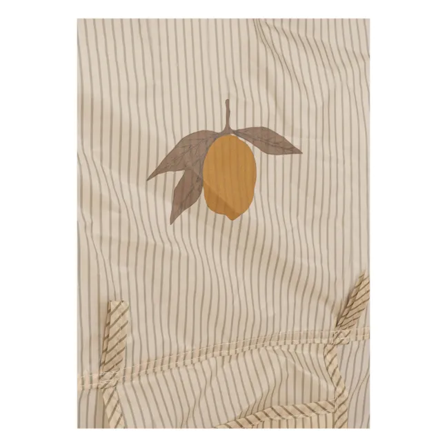 Petite tente de plage pop up Tea Stripe | Beige