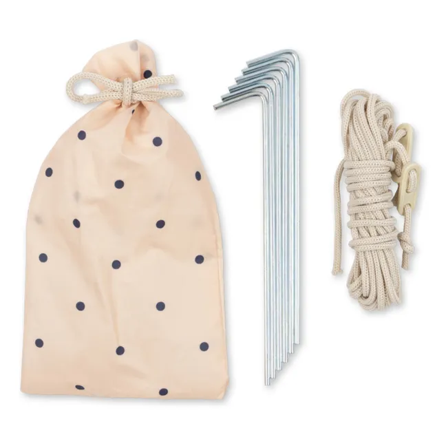 Tente de plage pop up Navy Dots | Beige