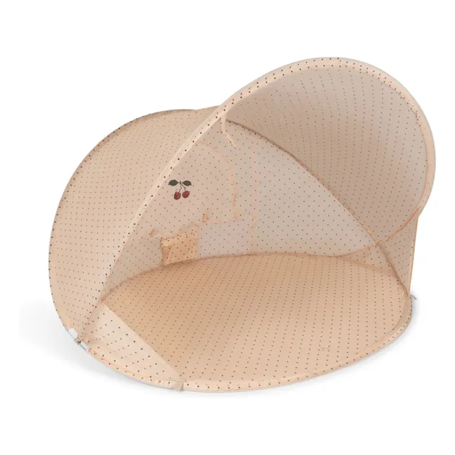 Tente de plage pop up Navy Dots | Beige