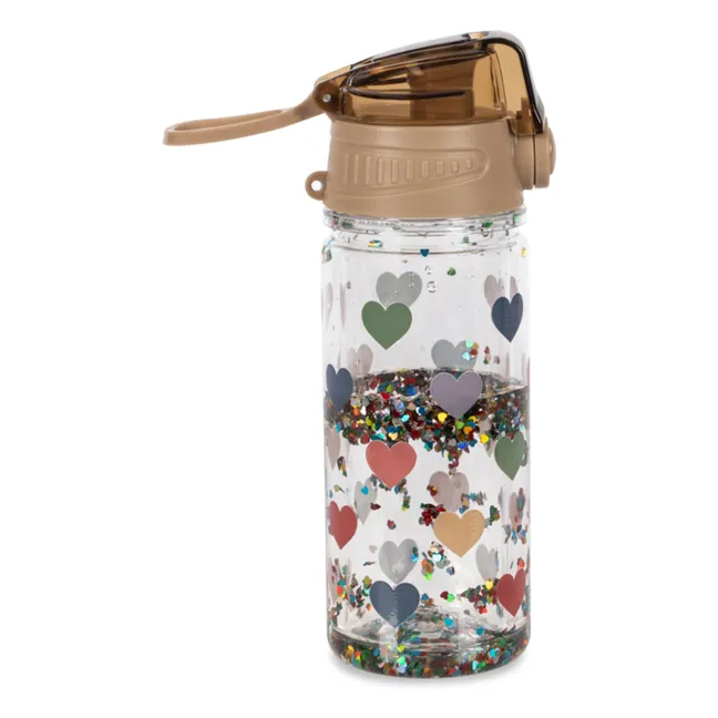 Glitter Hearts Flask