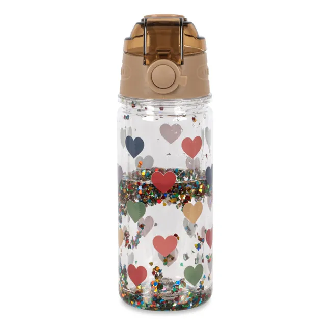 Glitter Hearts Flask