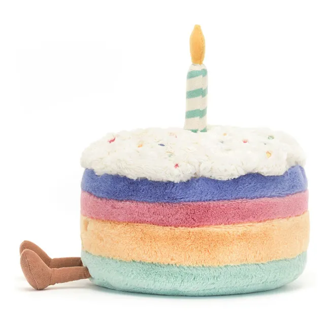 Peluche Gâteau d'anniversaire Rainbow