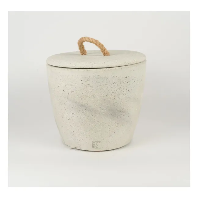 Bougie d'extérieur avec couvercle parfum neutre Urban Garden | Gris