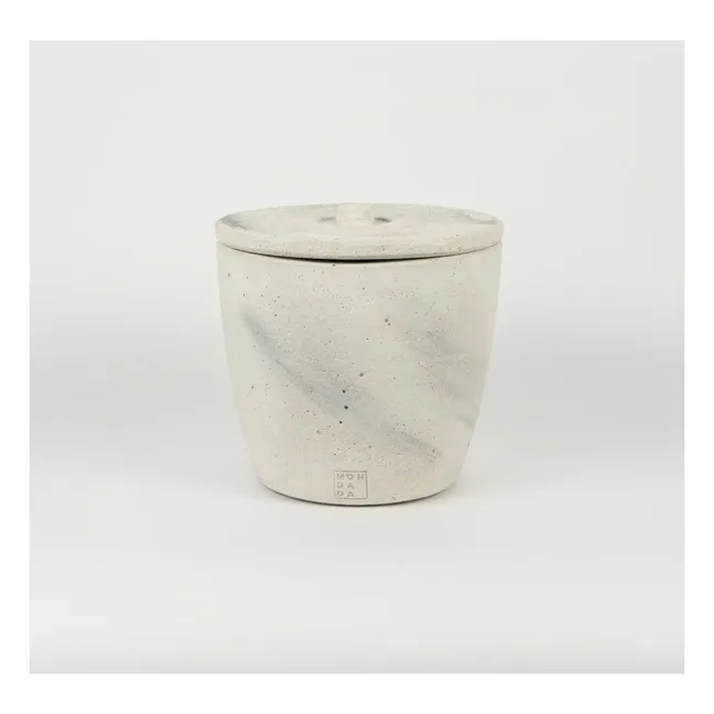 Bougie d'extérieur avec couvercle parfum neutre Urban Garden | Gris