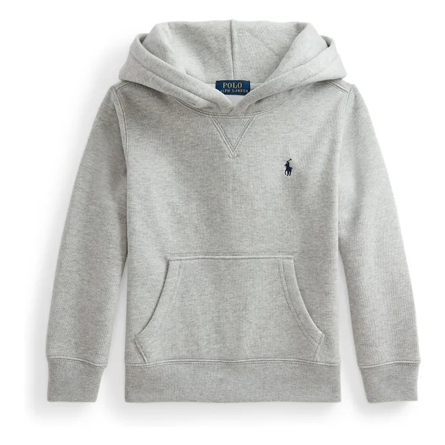 Felpa con cappuccio con logo | Grigio