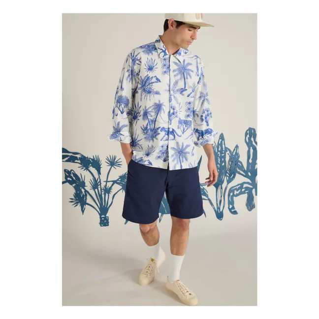 Chemise Camp Jungle Toile  | Blanc