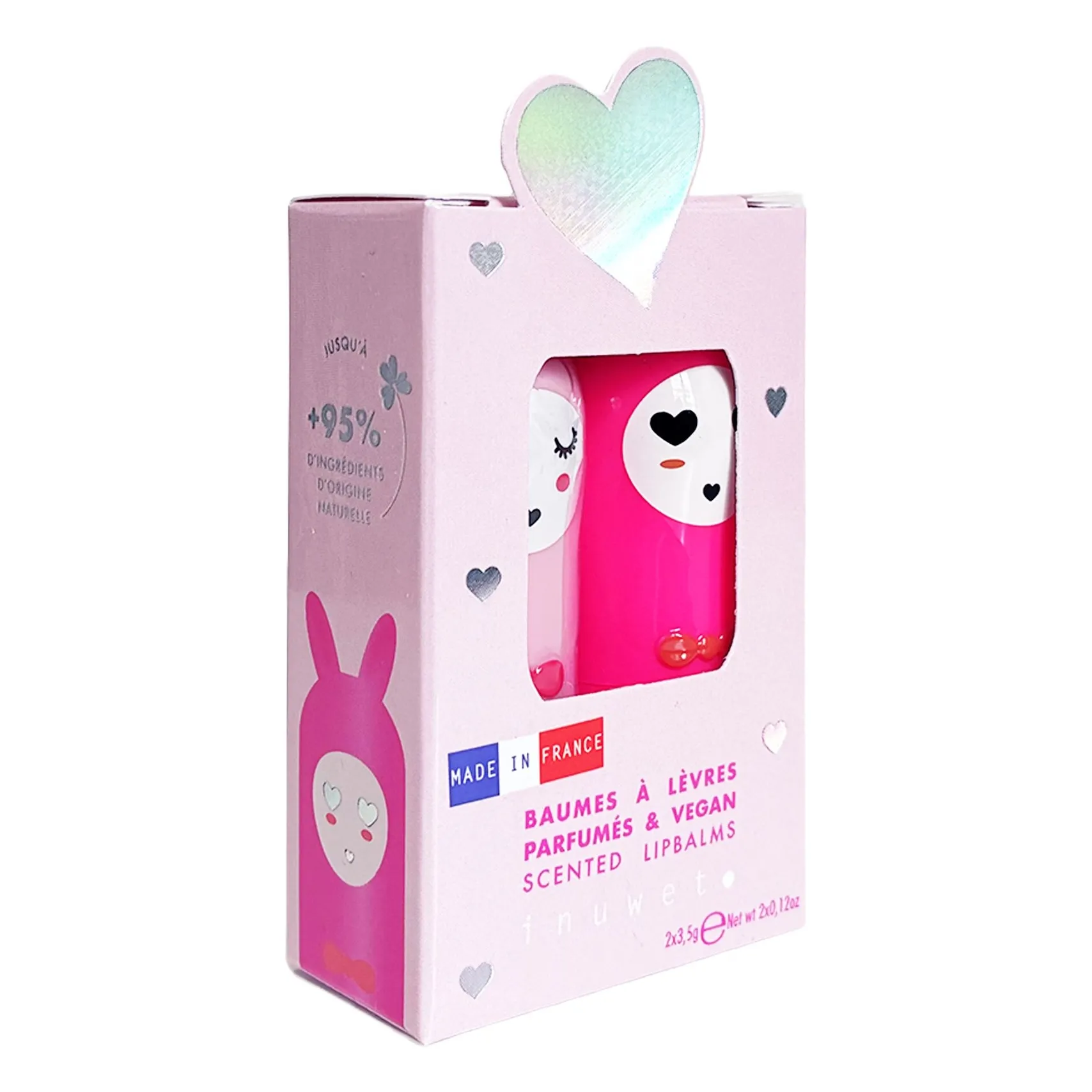 Duo baumes à lèvres Bloom - fraise et cerise- Image produit n°2
