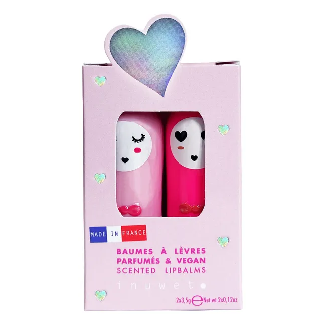 Duo baumes à lèvres Bloom - fraise et cerise