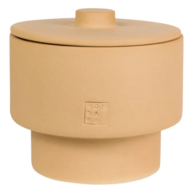 Vela de exterior con funda, fragancia neutra June Ibiza Three  | Terracotta