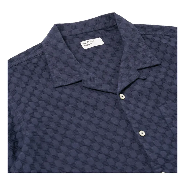Chemise Road Shirt Dot Waffle | Bleu marine