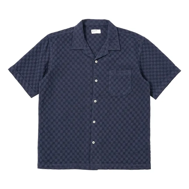 Chemise Road Shirt Dot Waffle | Bleu marine