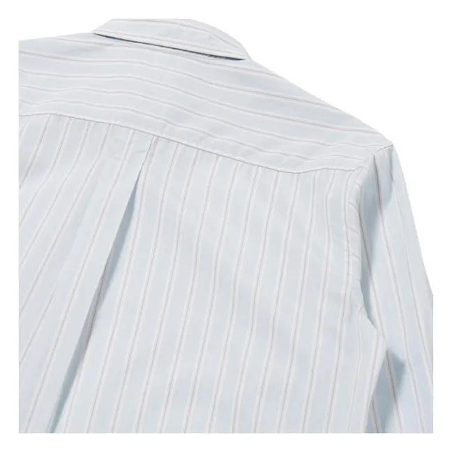Chemise Rayée Lazy Day | Bleu Clair