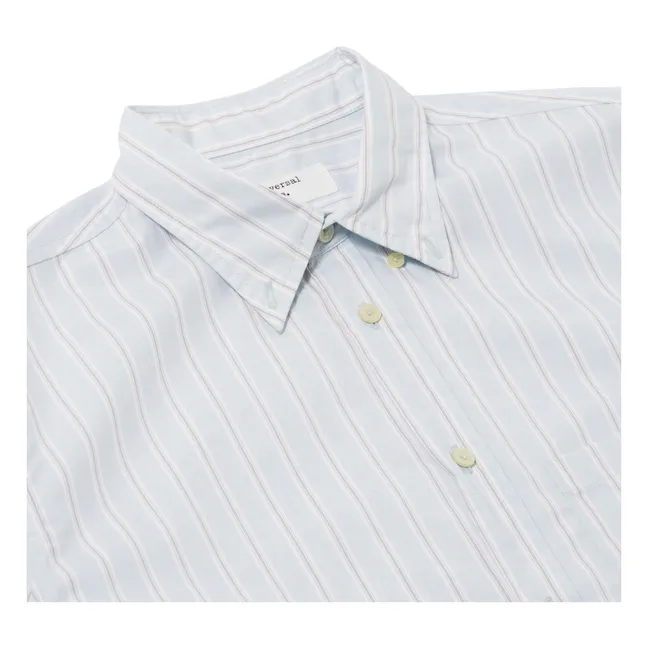 Chemise Rayée Lazy Day | Bleu Clair