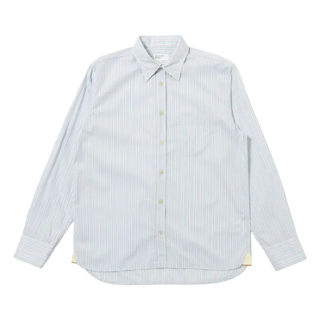 Chemise Rayée Lazy Day | Bleu Clair