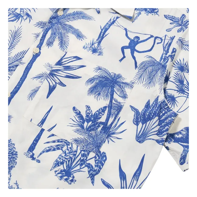 Chemise Camp Jungle Toile  | Blanc