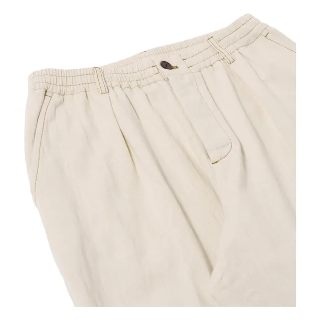 Pantalon Plissé Koko | Ecru